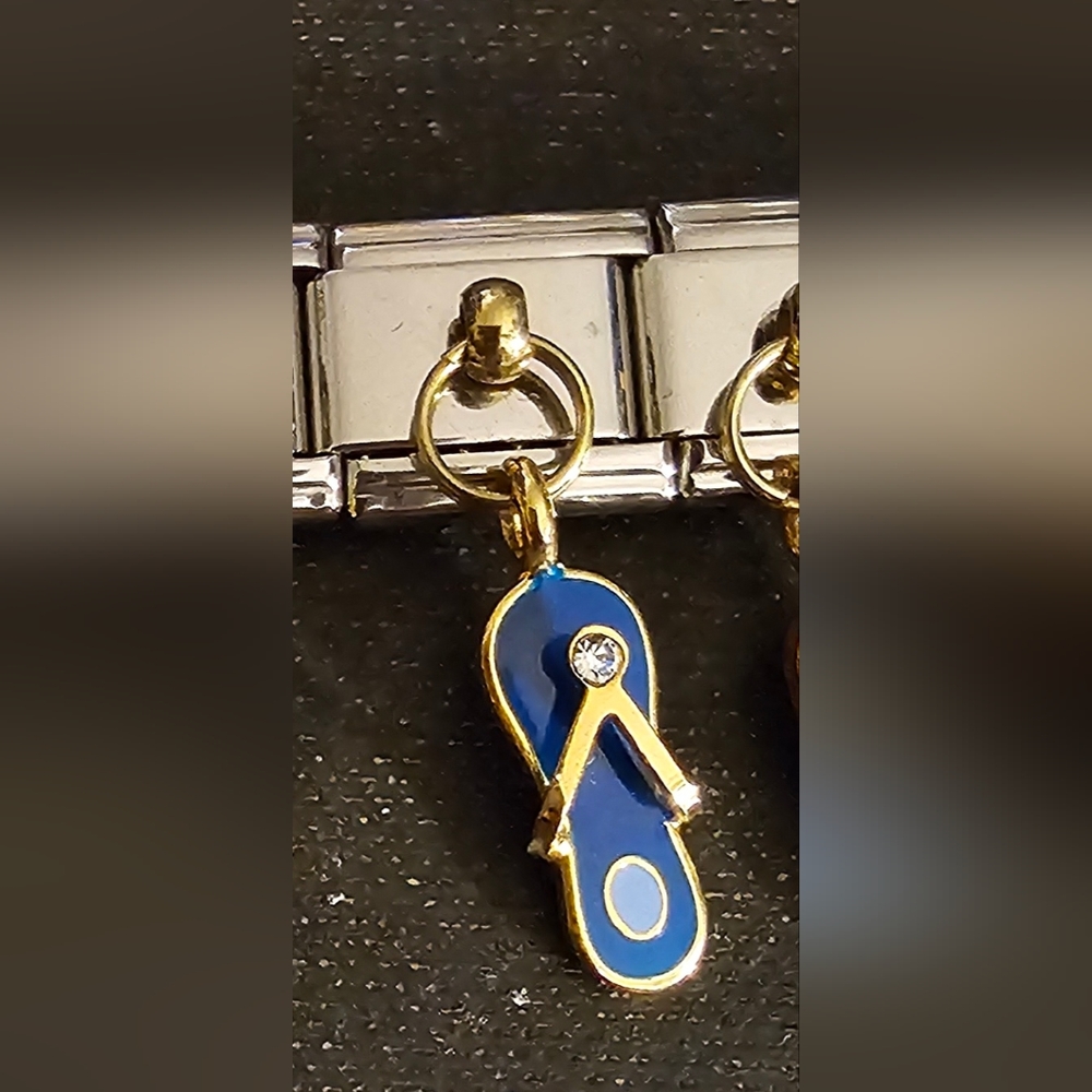 Cute Flip Flop Dangle Italian Charms